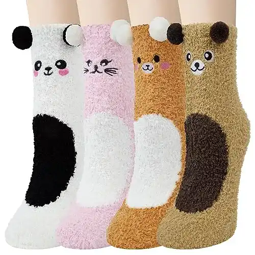 Kuschelsocken Damen YSense Snug Flauschig Winter