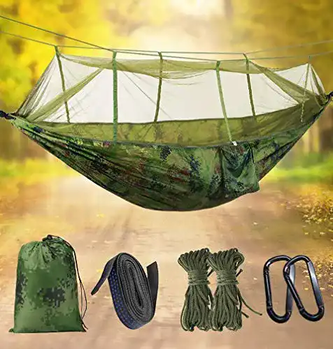 Camping-Hängematte Idefair Hängematte mit Moskitonetz