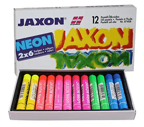 Neonfarben Honsell 47408 Jaxon Ölpastellkreide, 12er Set