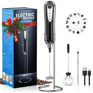 Milchaufschäumer USB CAVN, mit Edelstahlständer, 2 in 1