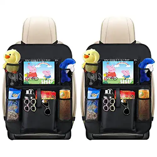 Rückenlehnenschutz Auto Rückenlehnenschutz, opamoo 2 Stück Auto Rücksitz Organizer