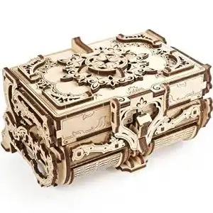 Ugears UGEARS Schatulle 3D Modellbausatz Holztruhe-3D