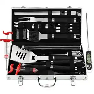 Grillkoffer grilljoy 25PC Hochleistungs-Grillbesteck im Koffer
