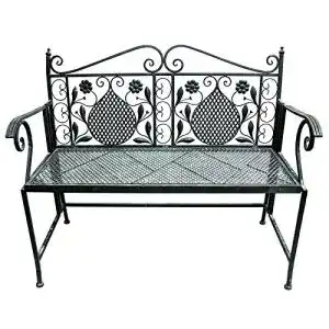 Gartenbank LINDER EXCLUSIV LINDER 107cm 2-Sitzer Antik, Eisen