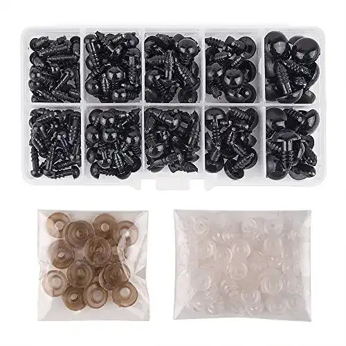 Die beste Sicherheitsaugen KUUQA 150 Stück 6-12mm Kunststoff Set 2026 Test Bestseller Sicherheitsaugen KUUQA 150 Stück 6-12mm Kunststoff Set