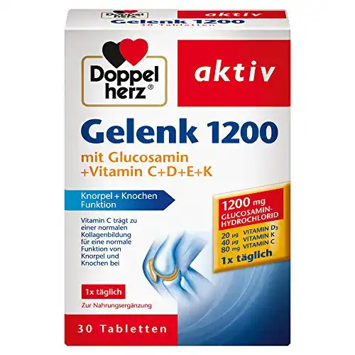 Die beste Gelenkkapseln Doppelherz Gelenk 1200 – 1 x 30 Tabletten 2026 Test Bestseller Gelenkkapseln Doppelherz Gelenk 1200 – 1 x 30 Tabletten