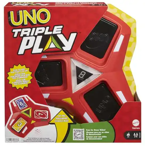 UNO Mattel Games HCC21 Triple Play Kartenspiel
