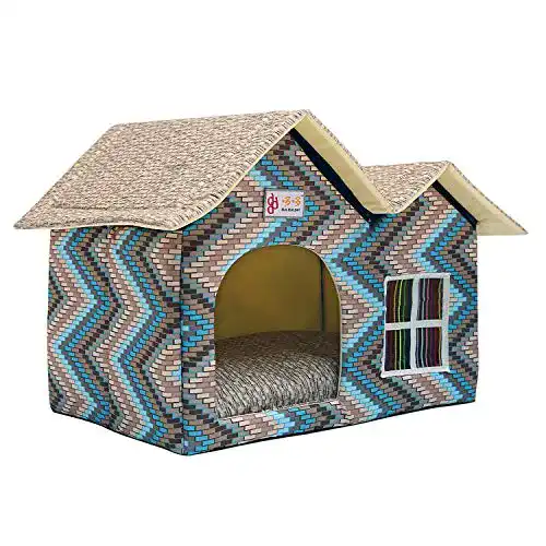 Hundehöhle Sport Tent Faltbares Hundebett, Doppeldach