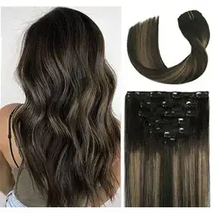 Clip-in-Extensions VARIO HAIR Echthaar Balayage 55CM/22 Zoll