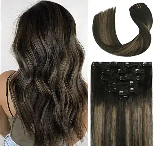 Clip-in-Extensions VARIO HAIR Echthaar Balayage 55CM/22 Zoll