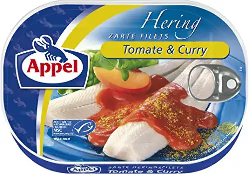 Die beste Dosenfisch Appel Heringsfilets Tomate & Curry, 10er Pack 2026 Test Bestseller Dosenfisch Appel Heringsfilets Tomate & Curry, 10er Pack