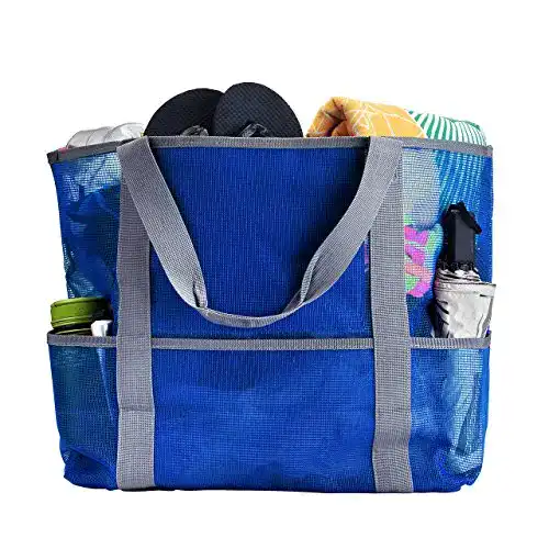 Strandtasche Faletony XXL Netz- Familie Mesh-Strand-Tasche