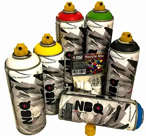 Graffiti-Dosen KLAMOTTEN STORE Spraydosen Set NBQ hochdeckend