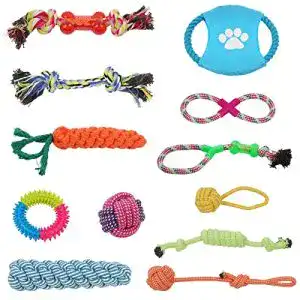 Hundespielzeug ATPWONZ 12pcs Kauspielzeug, interaktiv
