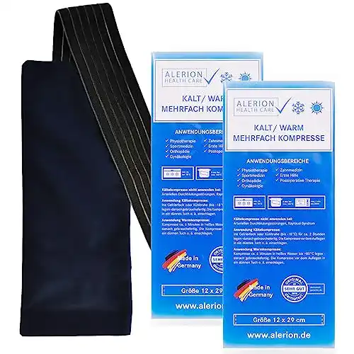 Kühlpad Alerion 2 Stück Premium Vlieshülle, Kalt-Warm Kompresse