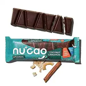 Schokoriegel nucao Veganer Superfood Riegel Kokos Zimt, 480 g