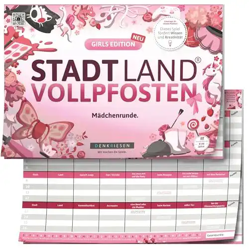 Die beste Stadt Land Vollpfosten DENKRIESEN - ® - Girls Edition - Stadt Land 2026 Test Bestseller Stadt Land Vollpfosten DENKRIESEN – ® – Girls Edition – Stadt Land