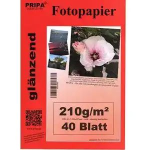 Fotopapier A3 pripa A3 40 Blatt Fotopapier Glossy Glanz
