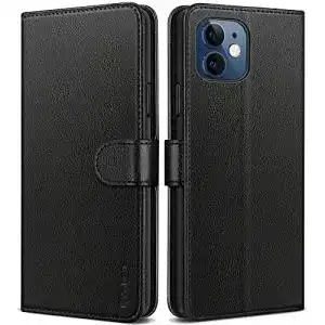 iPhone-12-Lederhülle Vakoo Handyhülle für iPhone 12/12 Pro