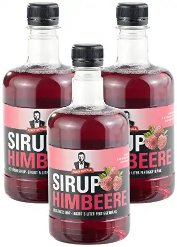 Himbeersirup Sirup Royal e mit Himbeer-Geschmack, 3x 0,5 Liter