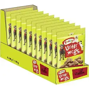 Frolic-Hundefutter Frolic Hundesnacks Hundeleckerli Unterwegs