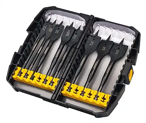Flachfräsbohrer DEWALT DT7943B EXTREME Holz-Fräsbohrer 8-teilig