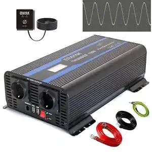 Wechselrichter 1.500 W ERAYAK mit LCD-Fernbedienung