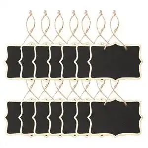 Schiefertafel AUSTOR Ausotr Mini Tafel Klein Kreidetafel,14 Stück