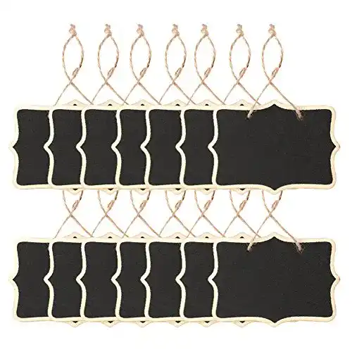 Schiefertafel AUSTOR Ausotr Mini Tafel Klein Kreidetafel,14 Stück