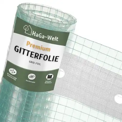 Gewächshausfolie HaGa ® Gitterfolie (Meterware) Folie 4m x 1m