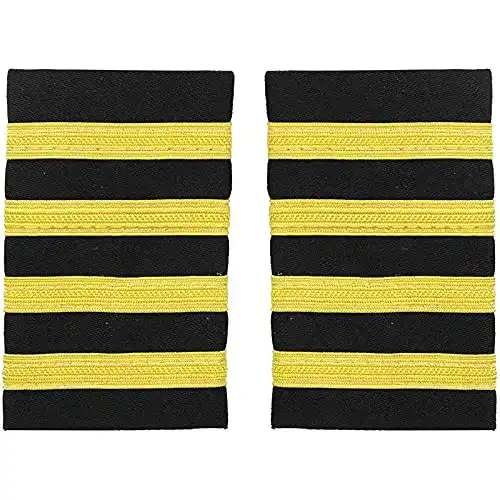 Epaulette ZUYPSK Pilotenuniform mit Goldstreifen