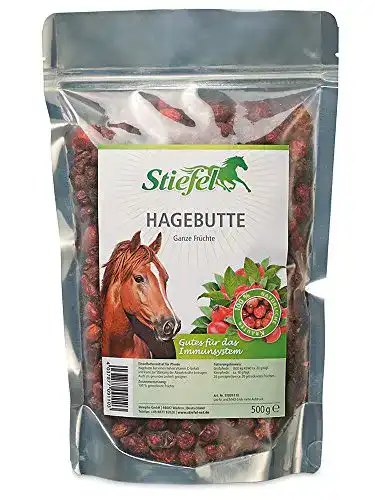 Hagebutten Pferd Stiefel Hagebutte 500g Tüte für Pferde Stärkung