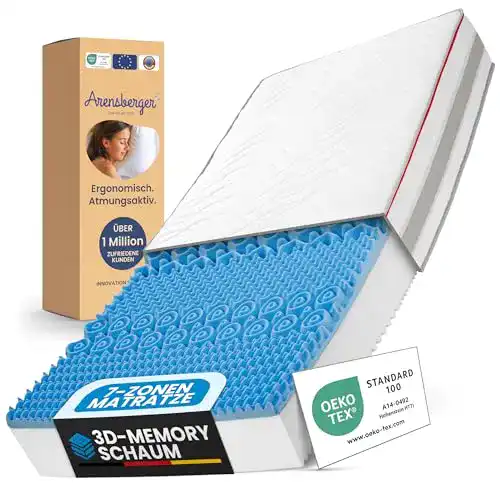 Matratzen Arensberger ® Flexx 7 Zonen mit 3D-Memory Foam