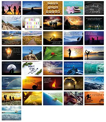 Die beste Postkarten-Set Clever Pool Motivationskarten 36 Stück 2026 Test Bestseller Postkarten-Set Clever Pool Motivationskarten 36 Stück