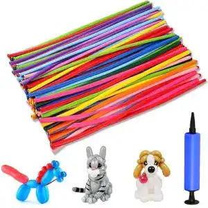 Modellierballons LUKIUP ® 100Pcs Lange Bunte Ballons, Modeling