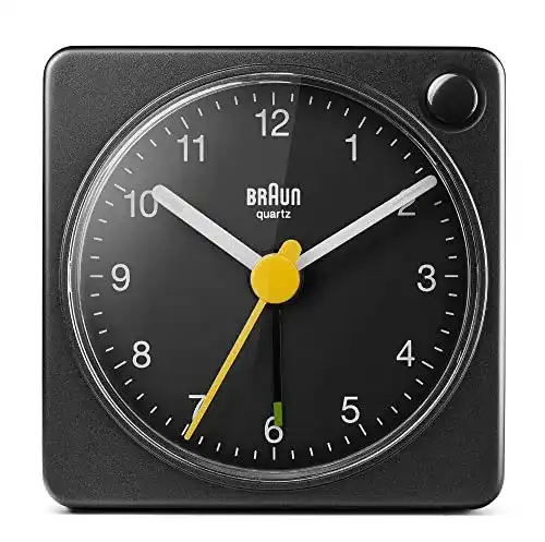 Analog Wecker Braun Klassisch mit Schlummerfunktion und Licht