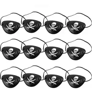 Augenklappe Xrten 12 Stück Piraten verstellbar Cosplay