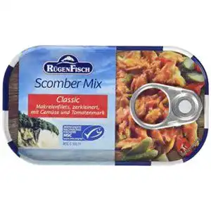 Dosenfisch Rügen Fisch Scomber-Mix Makrelenfilet, 15 x 120 g