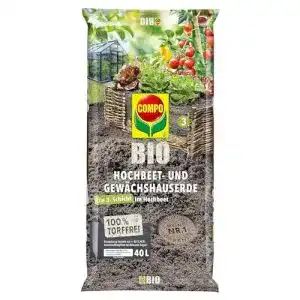 Hochbeeterde Compo BIO Hochbeet- und Gewächshauserde 40 L