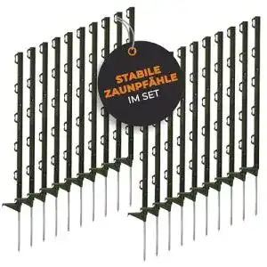 Weidezaunpfähle Ellofence 20 Stück grün Kunststoff, 70cm