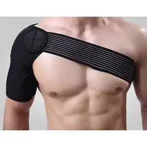 Schulterbandage ZJchao Elastische Schultergurt, Schwarz
