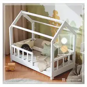Hausbett RIVERBANK Kinderbett 70×140 mit Rausfallschutz