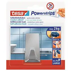 Klebehaken tesa Powerstrips Haken, Large Metall eckig