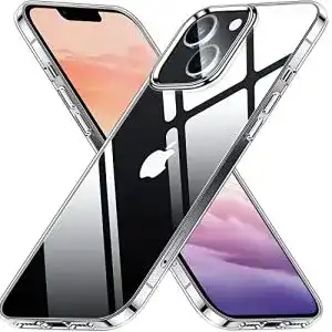 iPhone-13-Hülle transparent INGZOON Kristallklar für iPhone 13