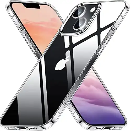 iPhone-13-Hülle transparent INGZOON Kristallklar für iPhone 13