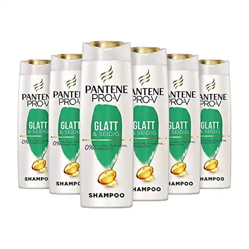 Glättendes Shampoo Pantene Pro-V Glatt & Seidig, 6er Pack