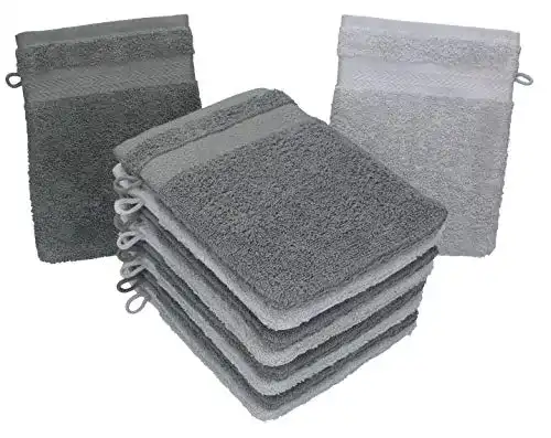 Waschlappen Betz 10 Stück Waschhandschuhe, 100% Baumwolle