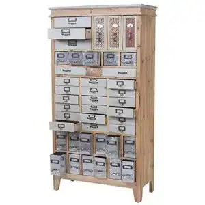 Apothekerkommode Mendler Apotheker-Schrank HWC-A43