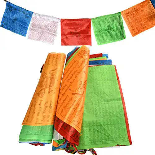 Die beste Gebetsfahne BUYGOO 40PCS Tibetische Gebetsflaggen 2026 Test Bestseller Gebetsfahne BUYGOO 40PCS Tibetische Gebetsflaggen