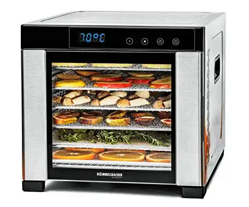 Dörrautomat Rommelsbacher DA 900, große Dörrfläche 0,6 m²